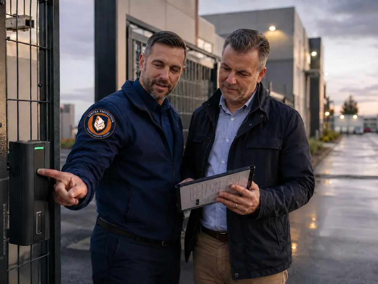 Zentra security professional discussing site instructions and documentation